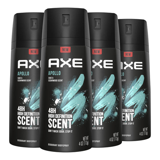 AXE Apollo bottle pour demonstrates easy spray for daily freshness