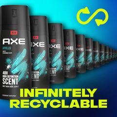 AXE Apollo odor protection features for all-day freshness