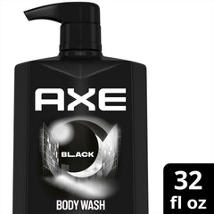 AXE Black bottle-back label highlights plant-based moisturizers