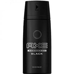 AXE Black body spray in a 12-pack for all-day freshness and confident scent.
