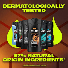 AXE Dark Temptation 3-in-1 bottle for rich aroma and daily cleansing.