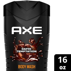 AXE Dark Temptation body wash foam shows rich lather and easy application.