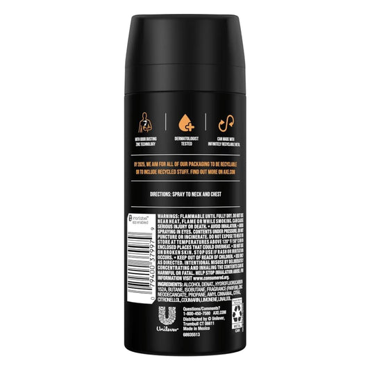 AXE Dark Temptation Bodyspray pack-12 shows great value for sharing or stocking up.