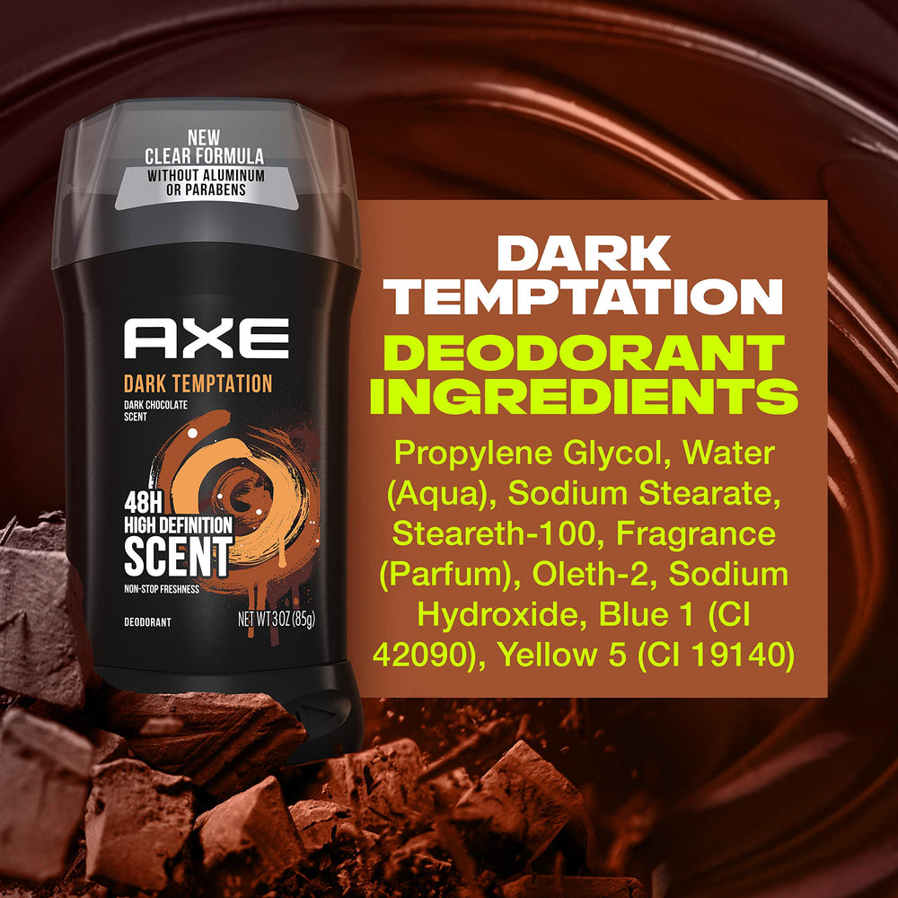 AXE Dark Temptation 3.0oz size for travel-friendly use