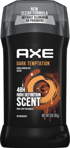 AXE Dark Temptation deodorant being applied to underarm for instant freshness