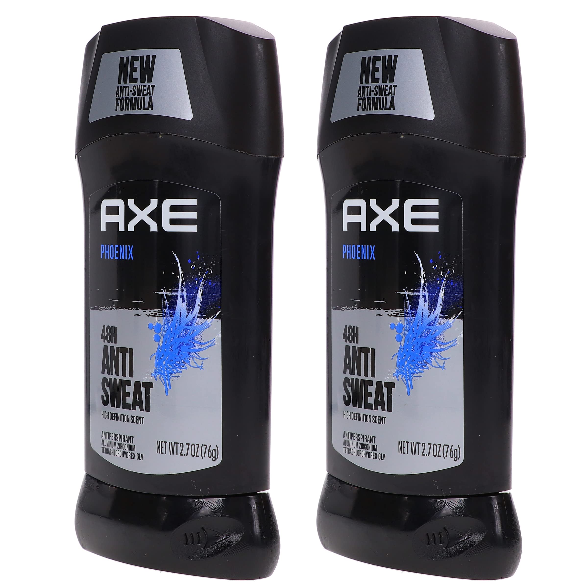 AXE Phoenix label close-up highlighting 24-hour protection