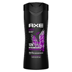 AXE Excite bottle front highlights the crisp coconut and black pepper scent for everyday freshness.