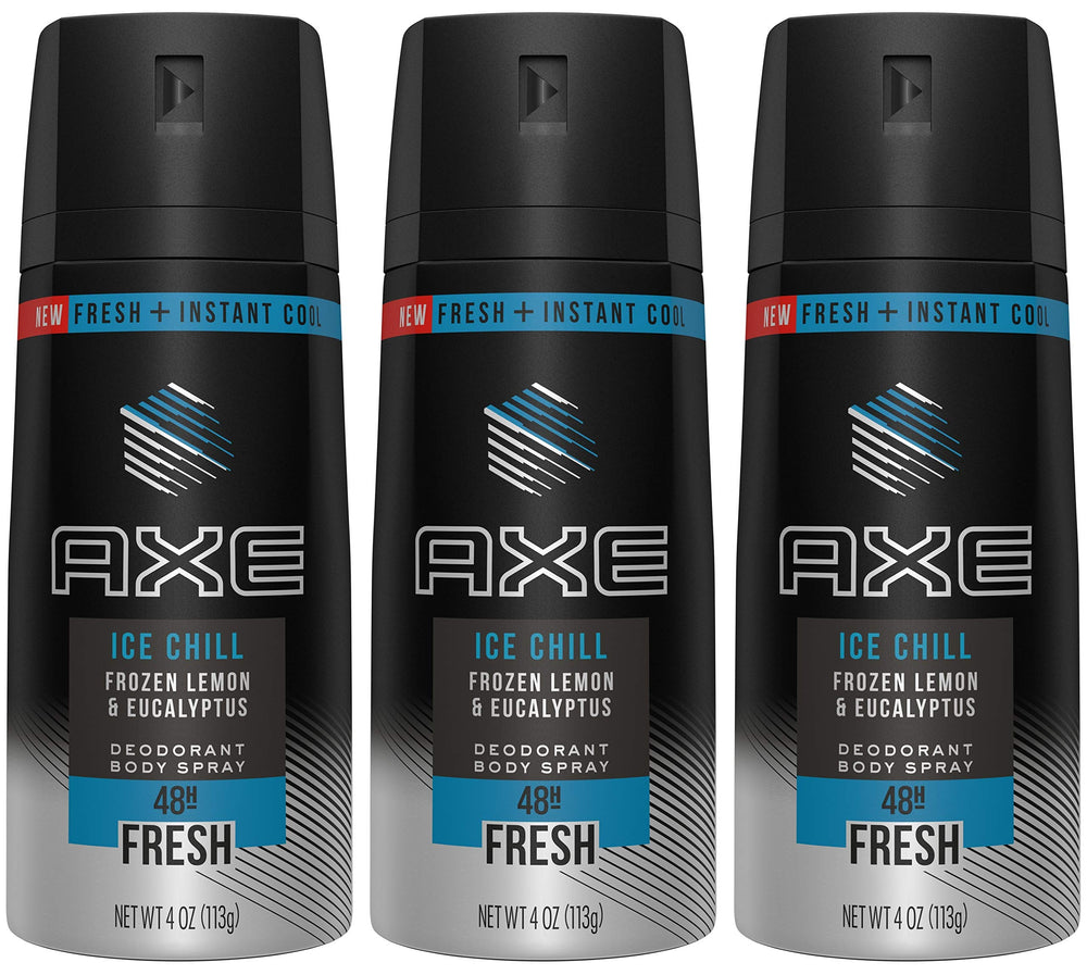 Axé Ice Chill deodorant bottle front showing fresh lemon-mint aroma for everyday use