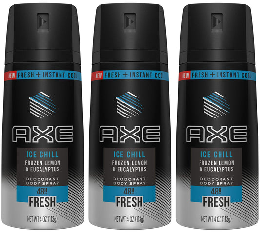 Axé Ice Chill deodorant bottle front showing fresh lemon-mint aroma for everyday use