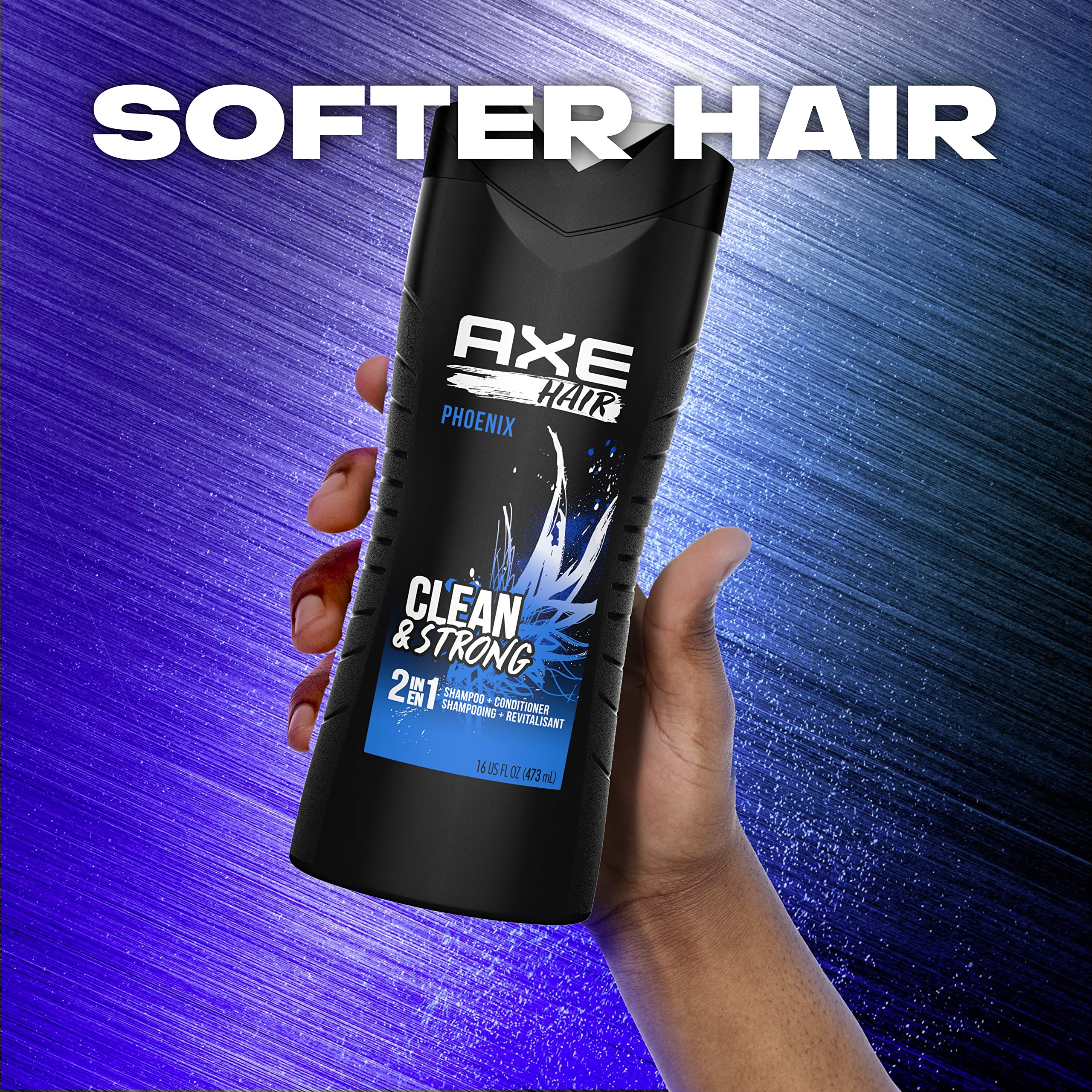 AXE Phoenix 2-in-1 conditioner leaves hair soft and ready to style