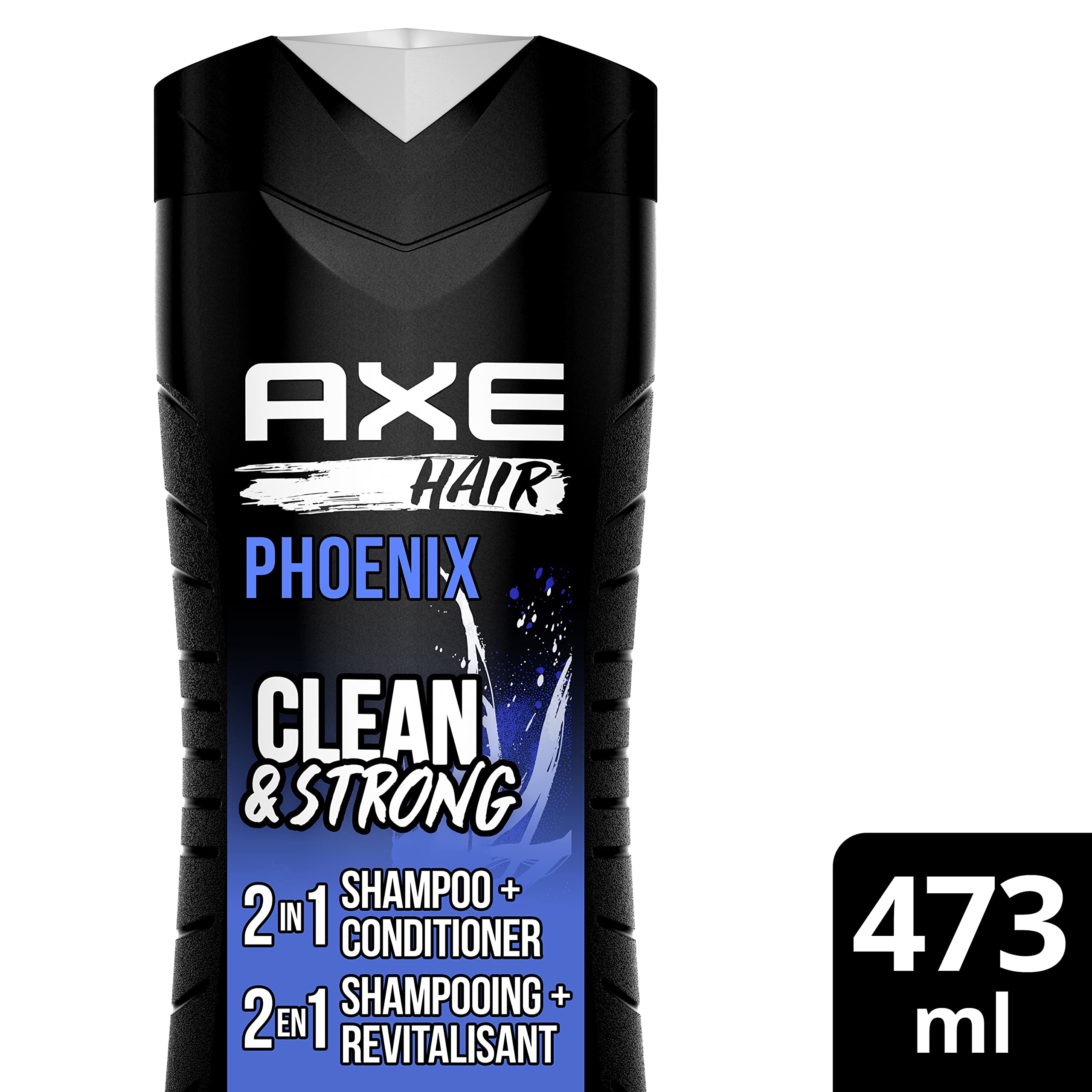AXE Phoenix 2-in-1 shampoo lather cleanses and conditions in one step