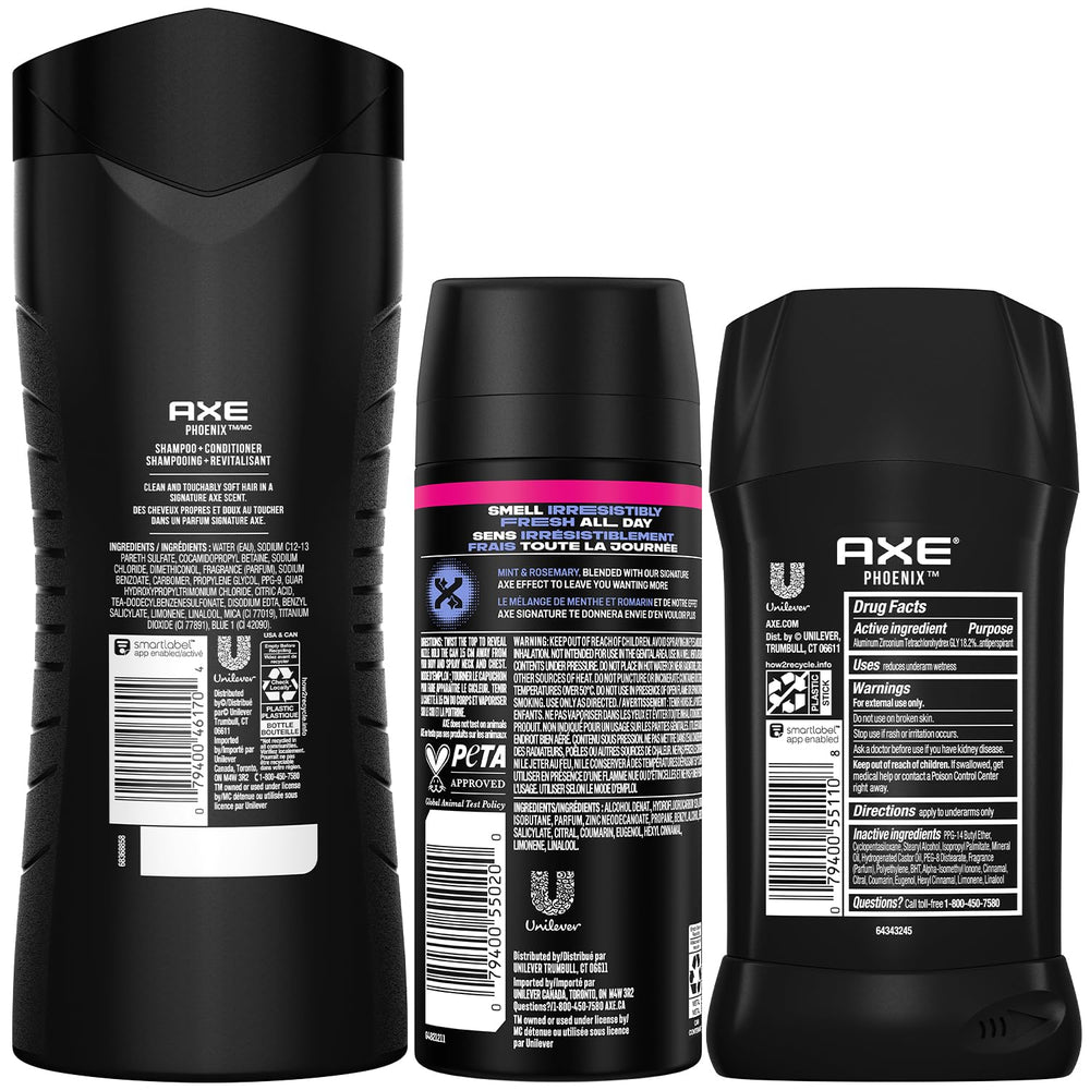 AXE Phoenix body spray can offers long-lasting freshness.