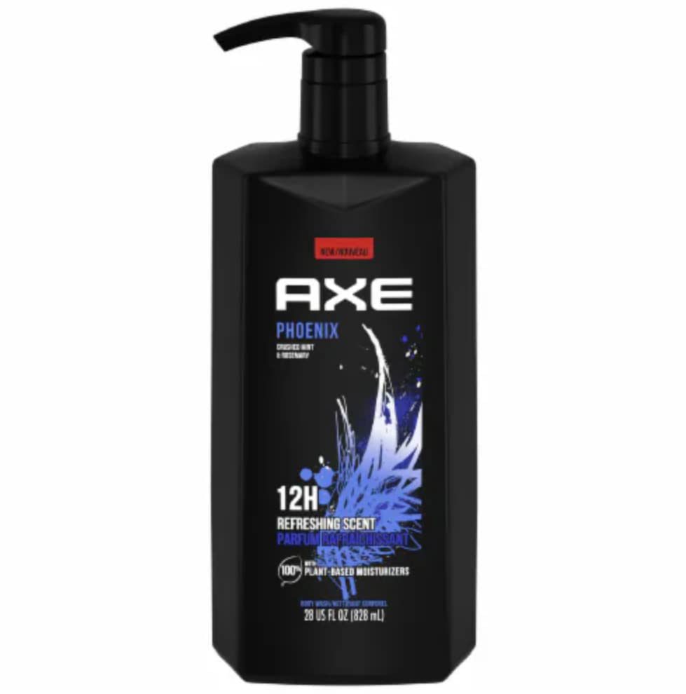 Foamy lather from AXE Phoenix enhances shower routine.