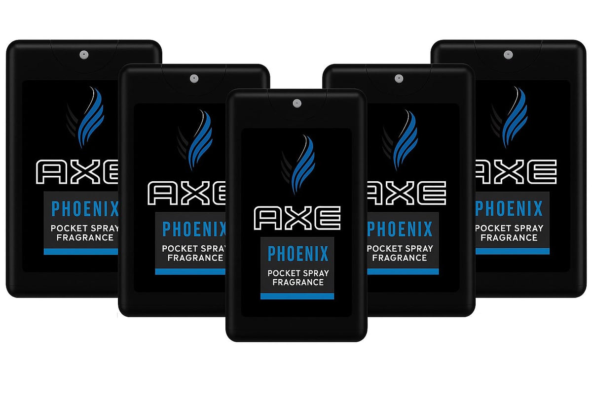 AXE Phoenix pocket spray bottle ready for on-the-go freshness.