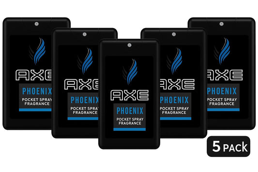 AXE Phoenix travel-size packaging shown for easy travel.
