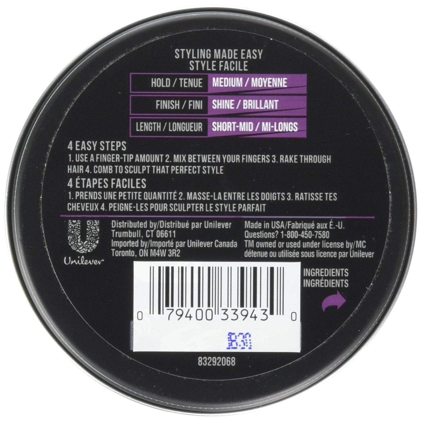 AXE Refined Clean Cut packaging highlights value with 12 tins per case.