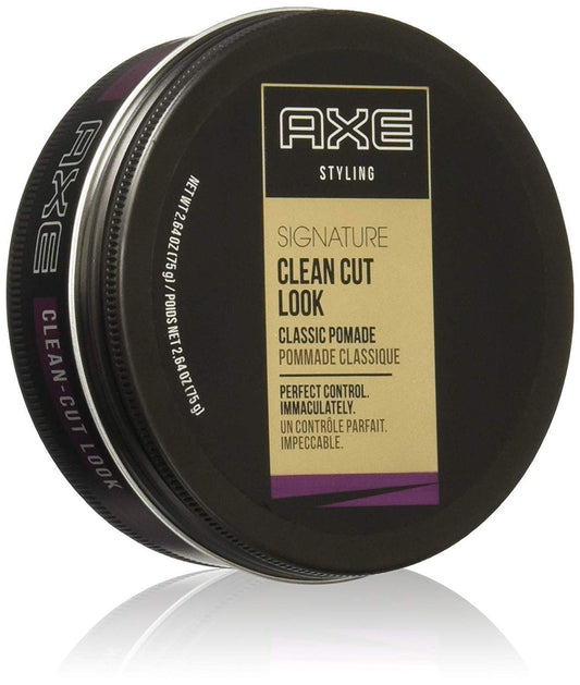 AXE Refined Clean Cut pomade tin for strong hold and grooming confidence.