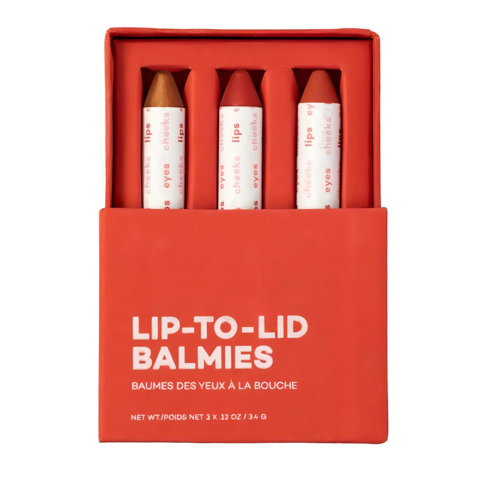 Axiology Multi Stick Golden Hour packaging showcases a convenient trio for on-the-go makeup
