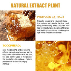 Axnzp propolis-enriched formula softens rough lip skin for smooth lips.