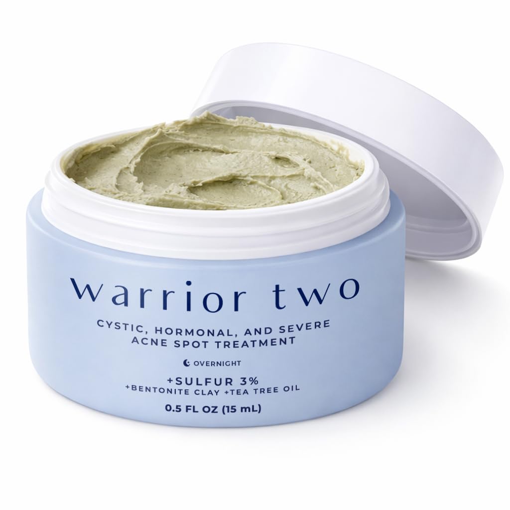 AYADARA cystic acne spot cream bottle closeup showing targeted overnight treatment