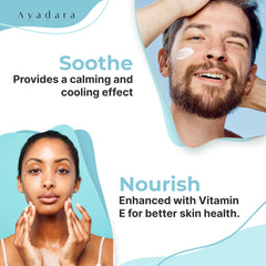 AYADARA face application shows product gliding smoothly for targeted acne-prone areas.