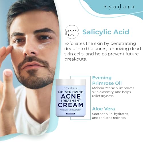 AYADARA texture closeup shows lightweight, fast-absorbing formula for clear skin.