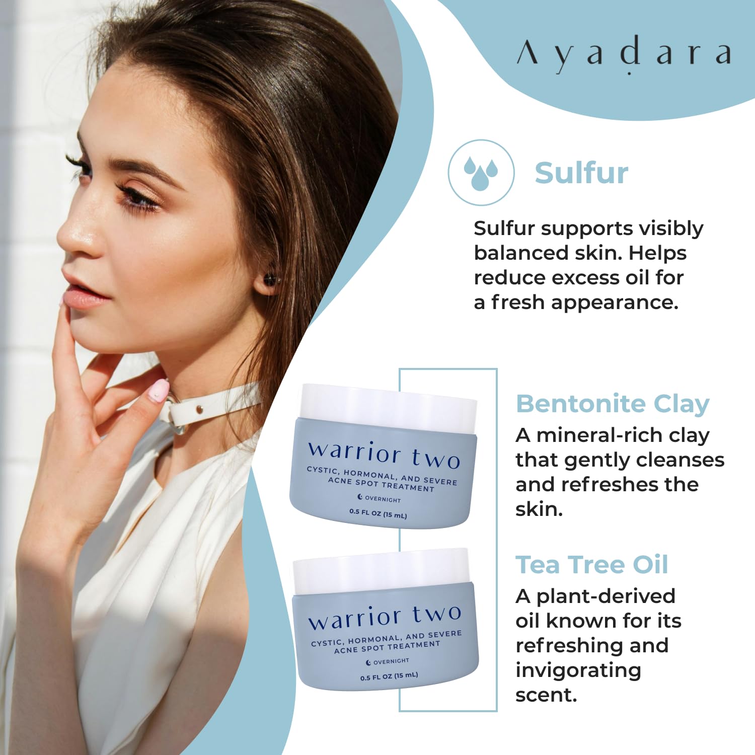 AYADARA vegan cruelty-free paraben-free notes reassure gentle use