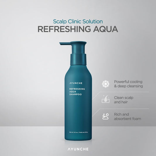 AYUNCHE Refreshing Shampoo cooling lather ready for cleansing