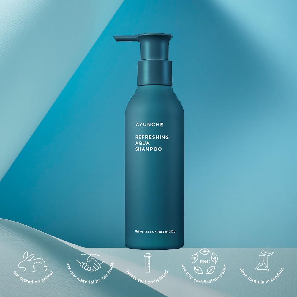 AYUNCHE Refreshing Shampoo soft hair movement with natural bounce
