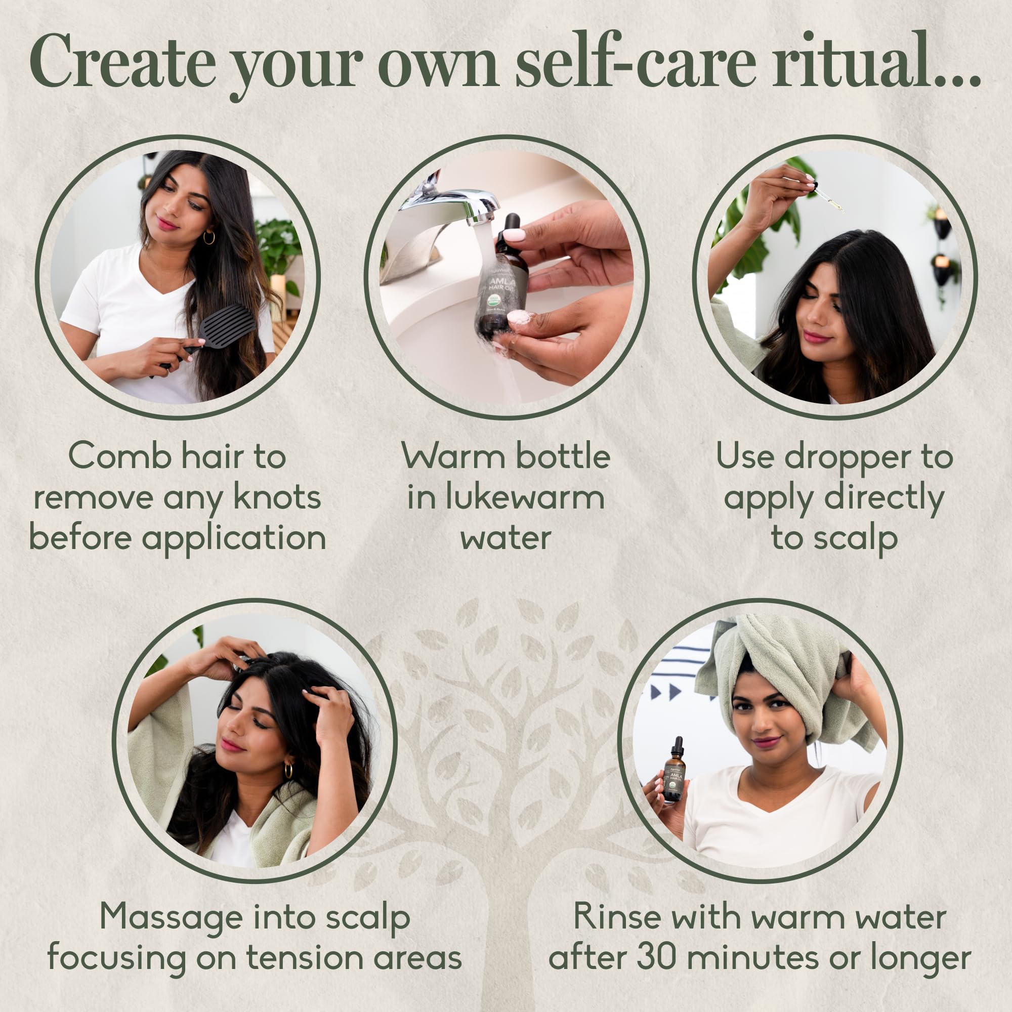 Lightweight Ayuwell hair oil absorbed without heaviness on hair strands.