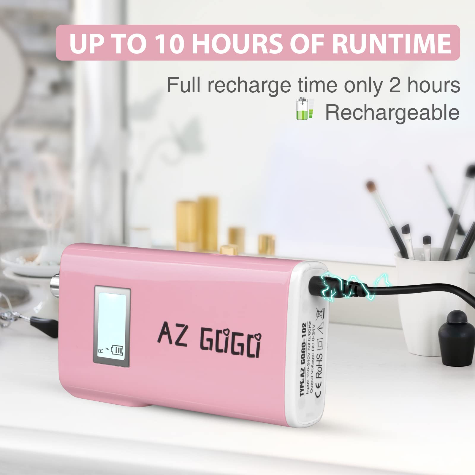 AZ GOGO low-vibration handpiece with heat-dissipation design for smooth operation