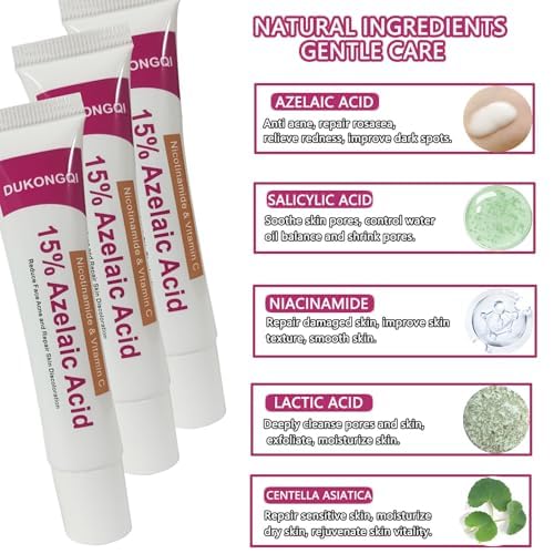 Front view of premium packaging for the azelaic acid serum.