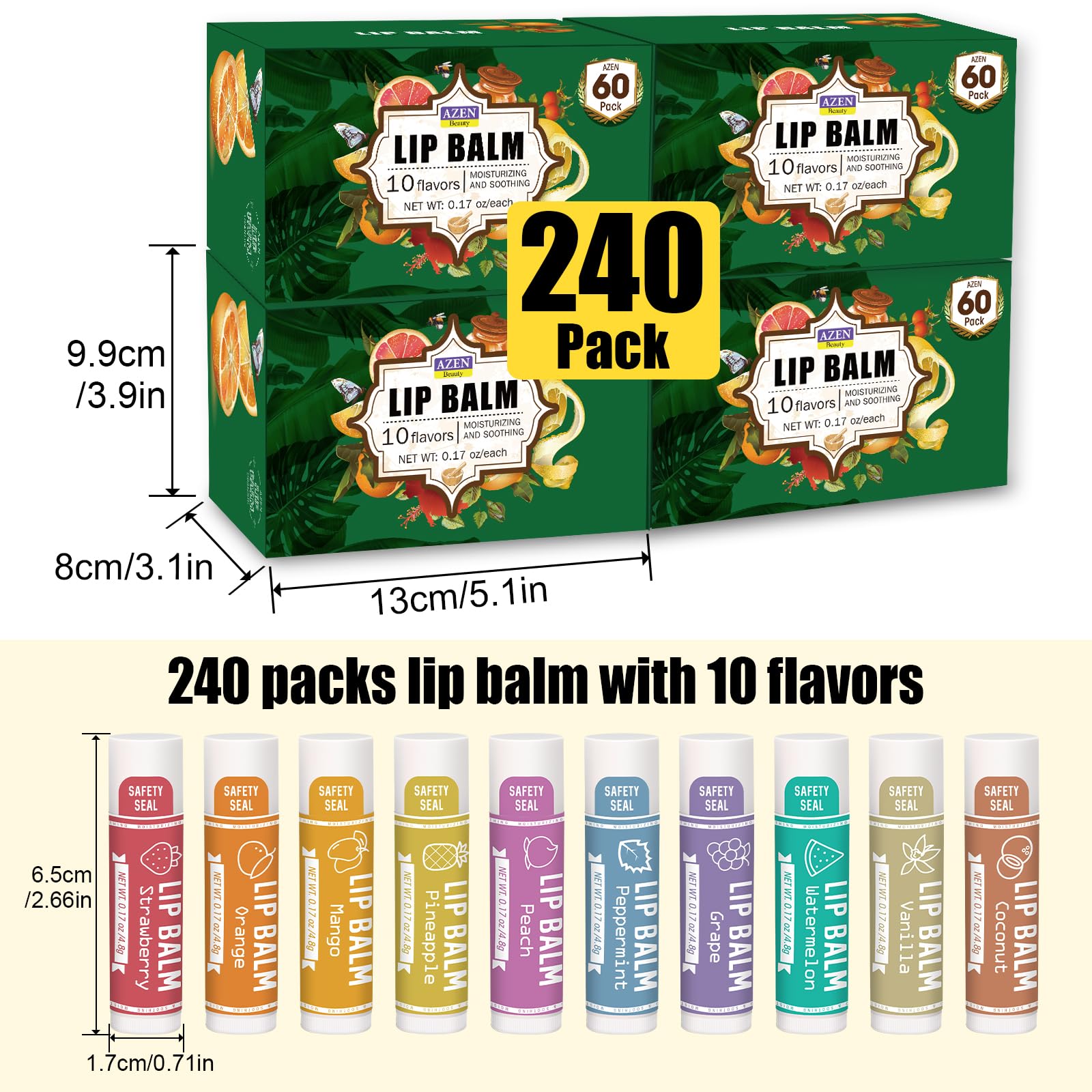 AZEN lip balm stocking stuffer idea for holidays