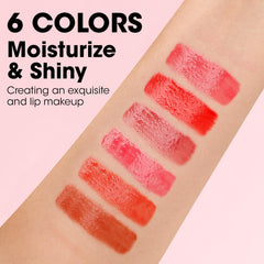 AZEN vitamin E enriched gloss nourishes lips with gentle moisture.