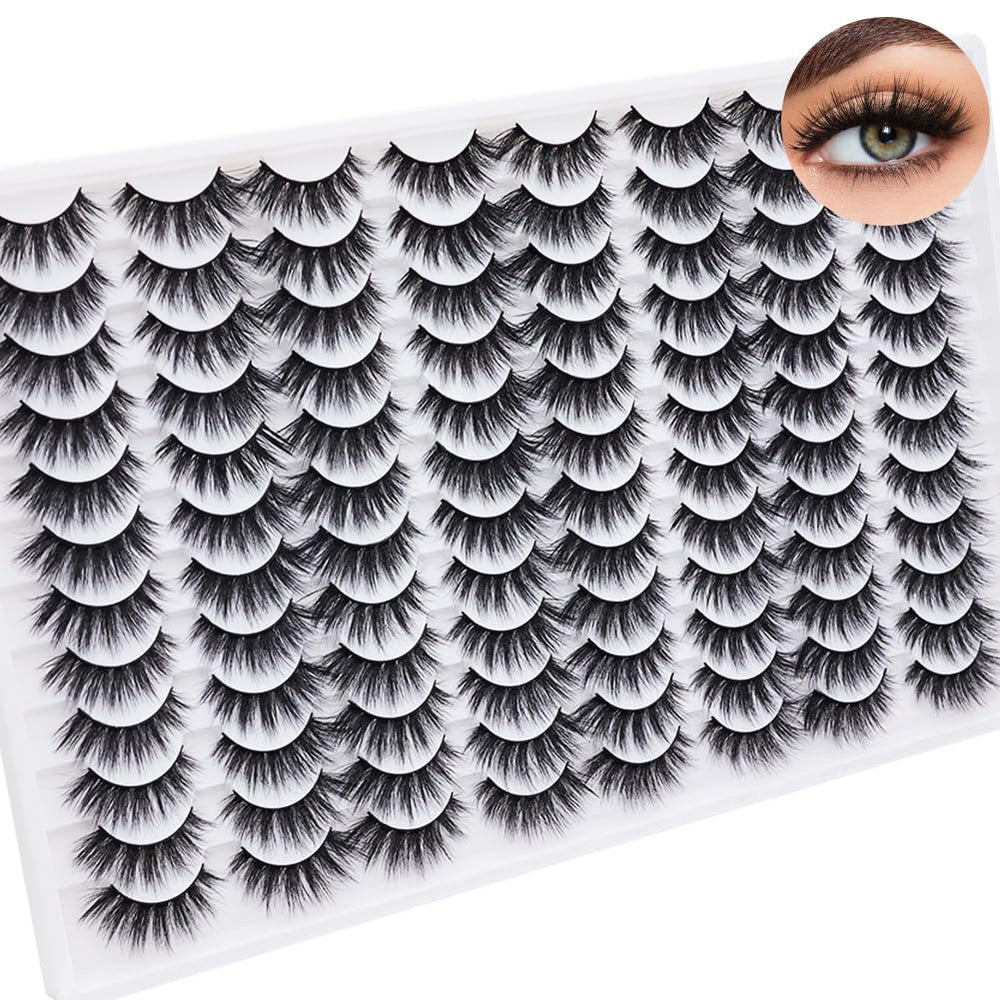 Azenlo false eyelashes 48-pairs pack for versatile, everyday glam.