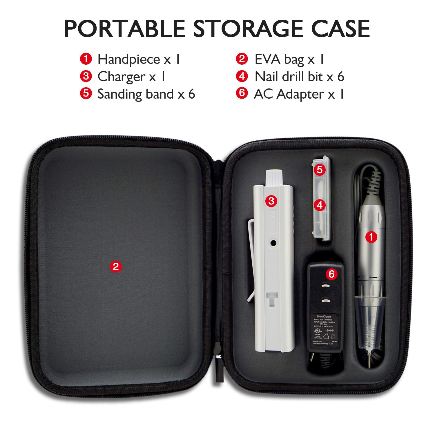 AZ GOGO Efile nail drill speed control enables precise adjustments for various tasks