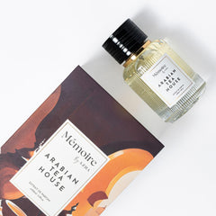 Azha Arabian Tea House base notes dry woods, vanilla for a long-lasting feel.