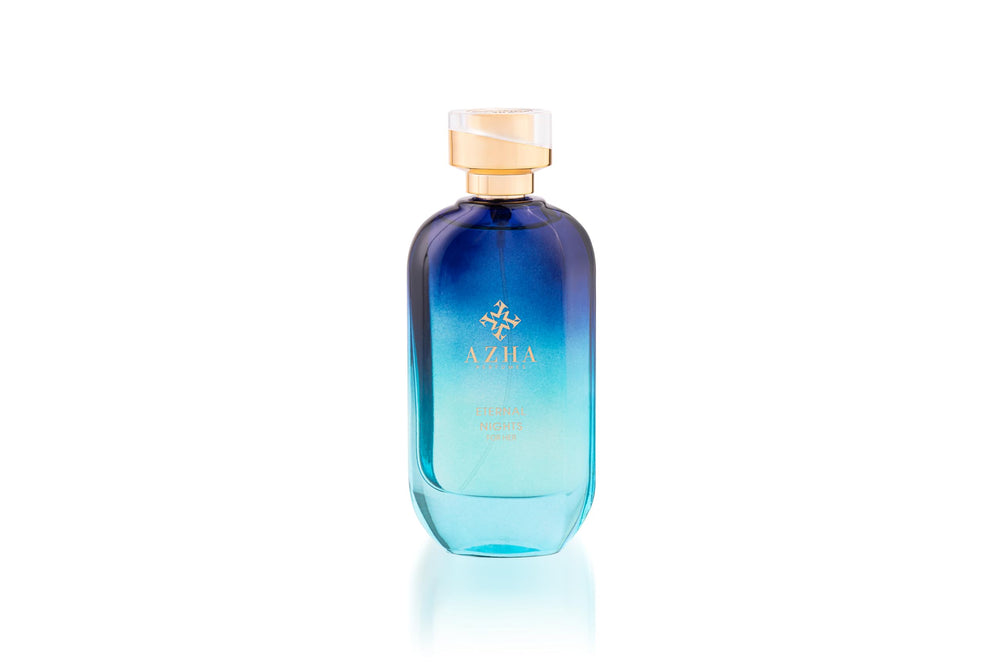 Azha Perfumes Eternal Nights EDP bottle gleams for everyday wear