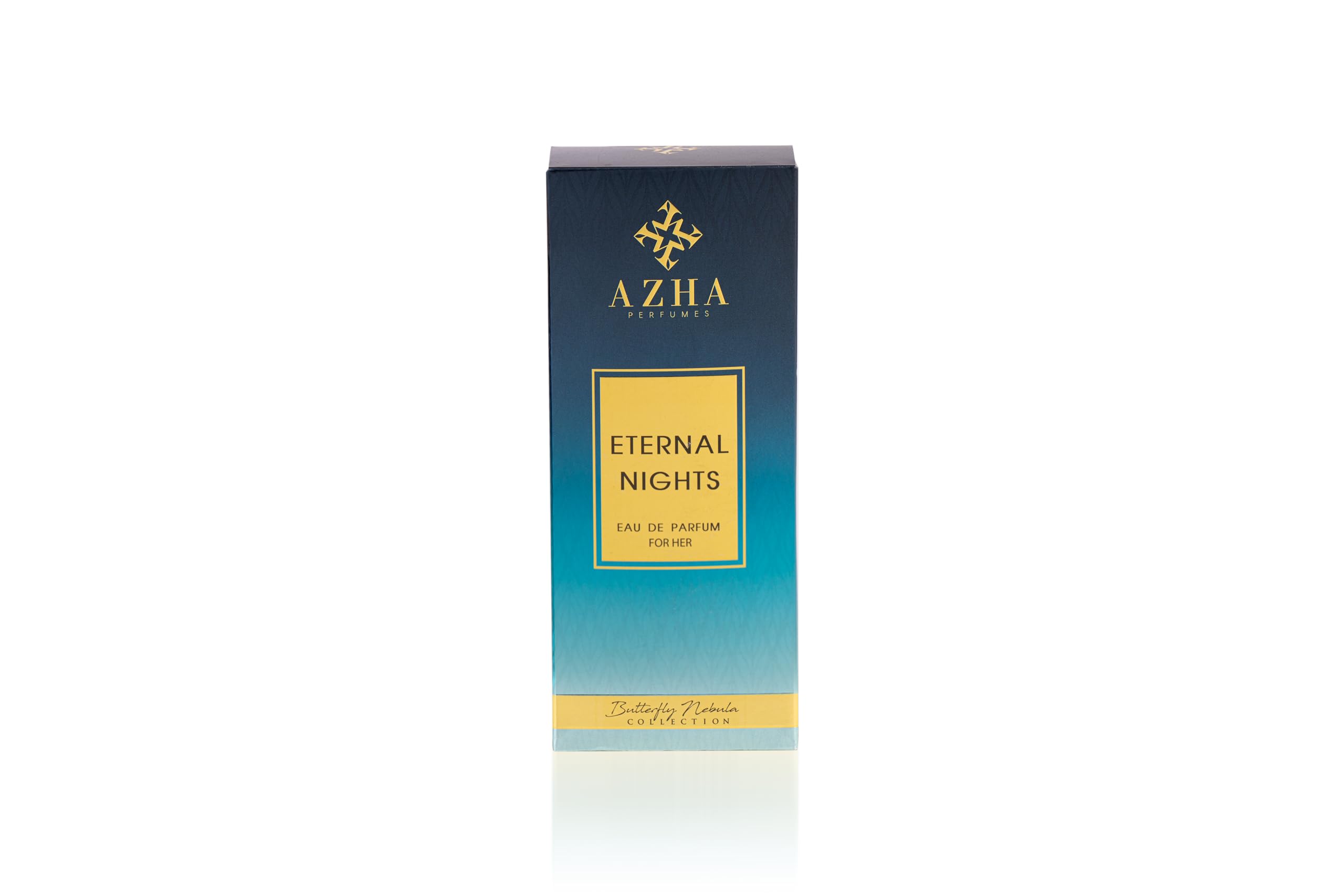 Luxurious outer box of Eternal Nights EDP enhances gifting appeal