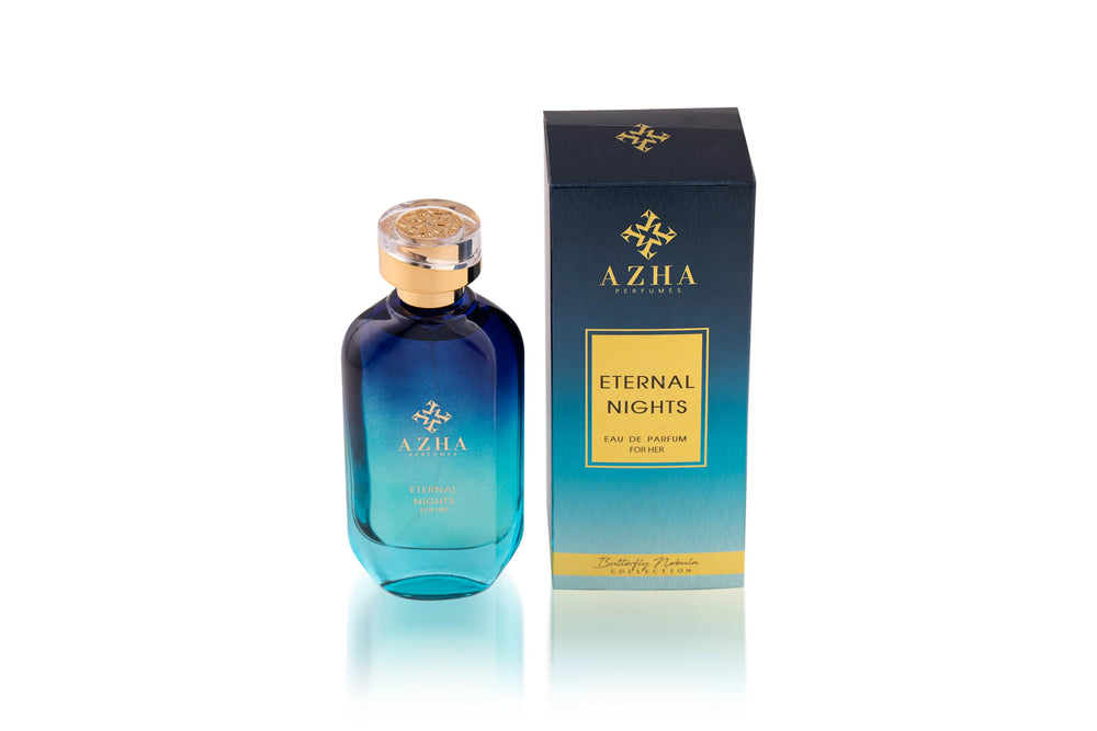 Azha Eternal Nights EDP on wrist demonstrating long-lasting scent