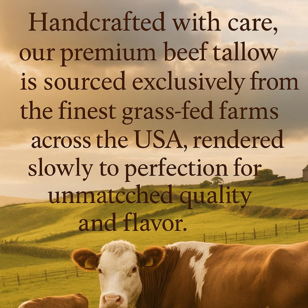 Azmera Beauty grass-fed beef tallow closeup highlights skin-friendly fats.