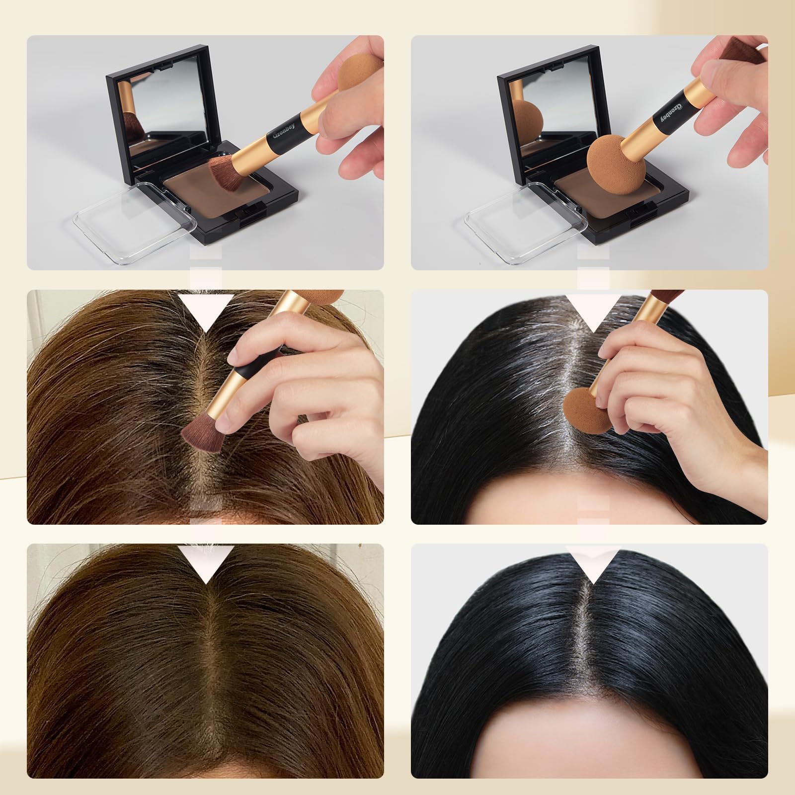 Azonbey beard color powder for defined, natural looking lines.
