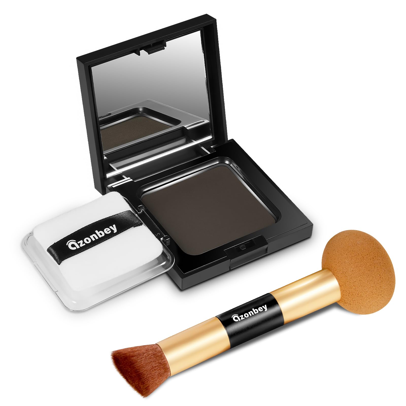 Azonbey root touch-up powder compact for instant root coverage