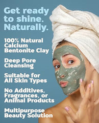 Aztec Secret Healing Clay ready to mix with apple cider vinegar for skin treatments.