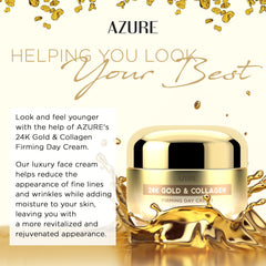 Azure Cosmetics applying moisturizer on neck illustrates daily skincare use
