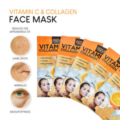 Azure Cosmetics mask packaging open showing serum-drenched sheet