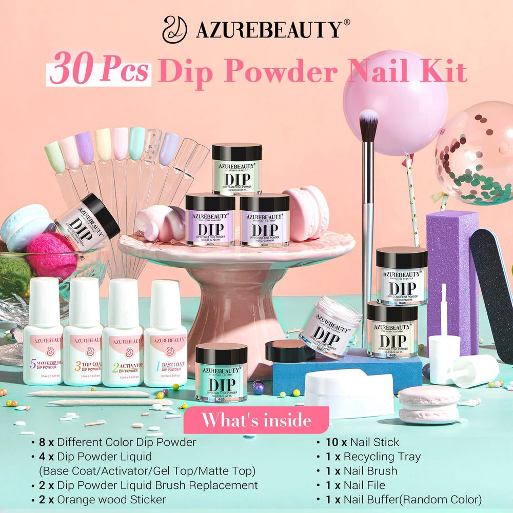 AZUREBEAUTY base and activator liquids for smooth, durable application