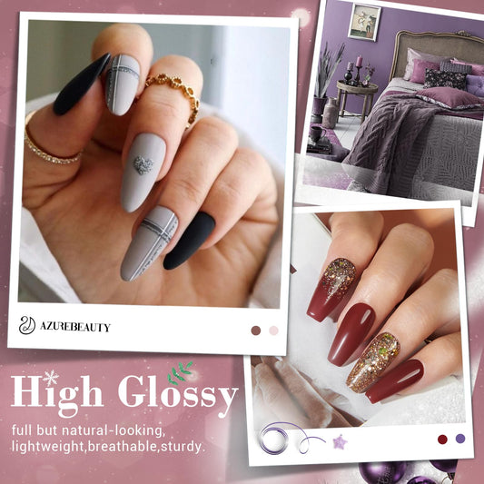 AZUREBEAUTY Base coat and dip liquid shown for smooth application