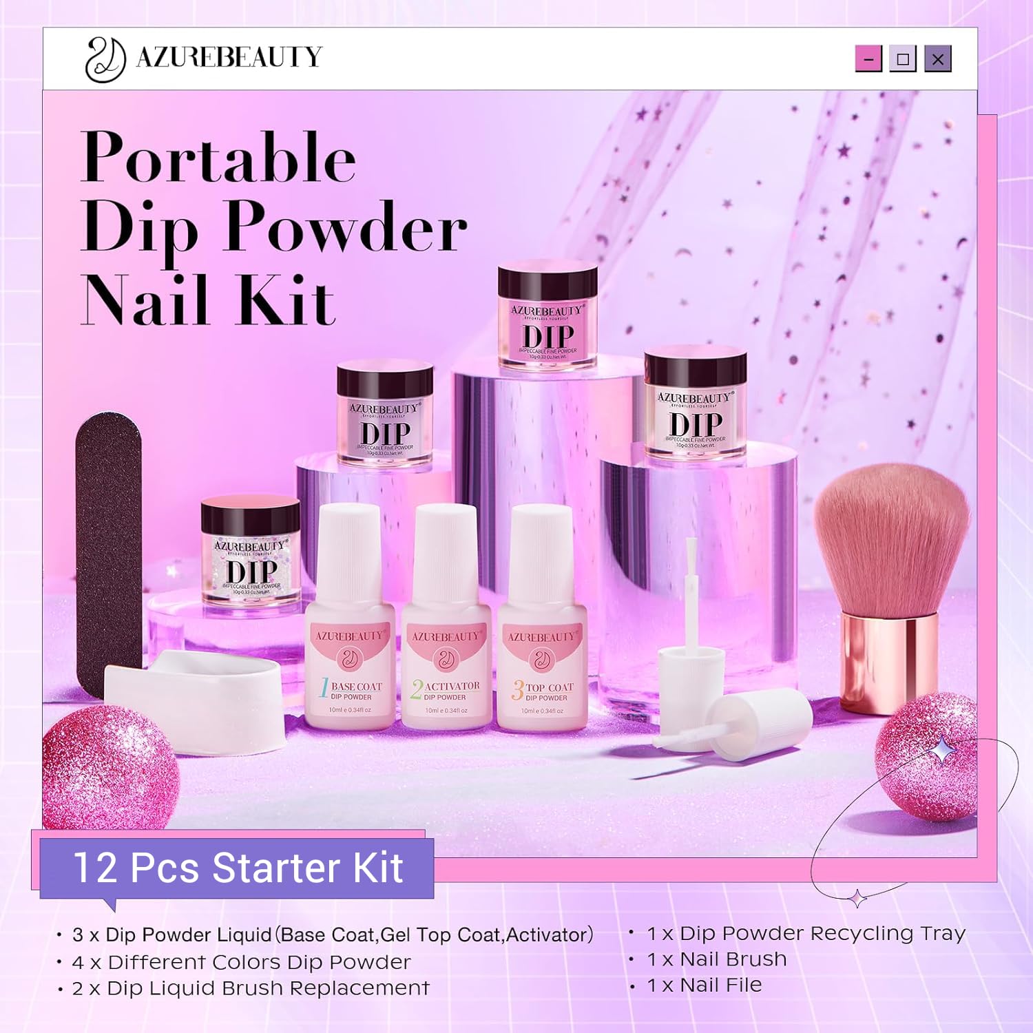 AZUREBEAUTY base coat liquid for smooth application