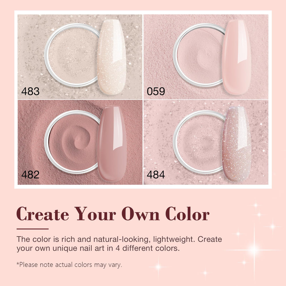 AZUREBEAUTY base/top/activator bottles for efficient layering